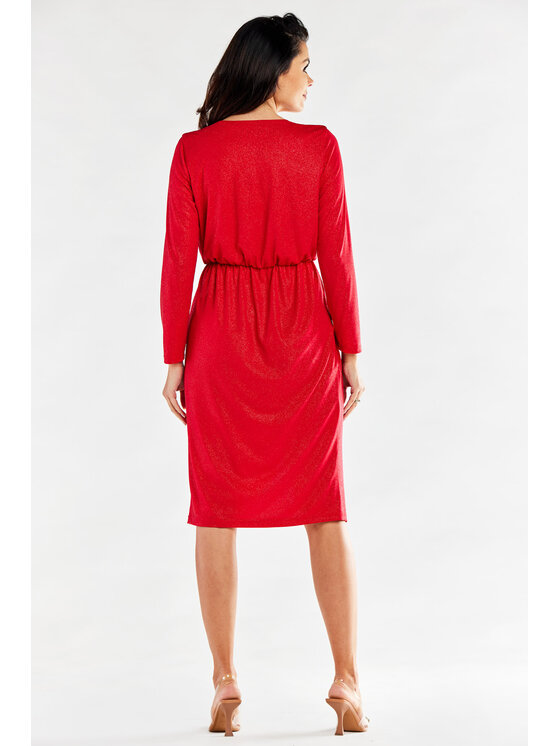 Awama Awama Abito da sera A548 Rosso Basic Fit