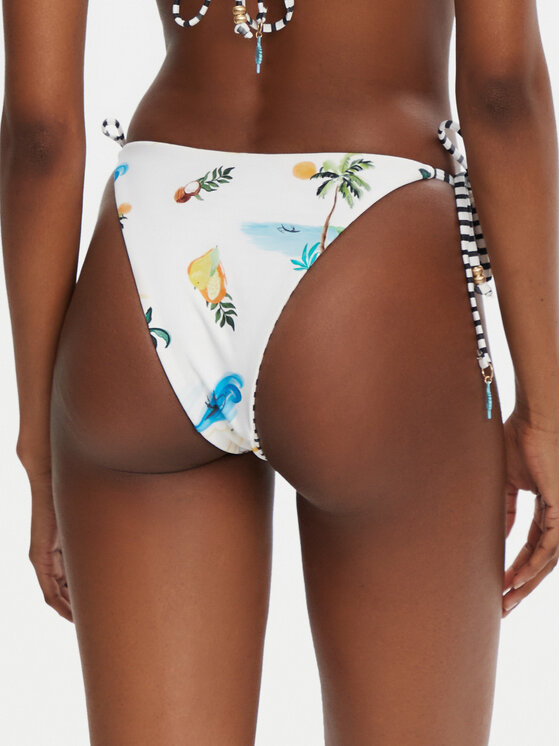 Seafolly Seafolly Dół od bikini Isla Palm 40706-216 Biały