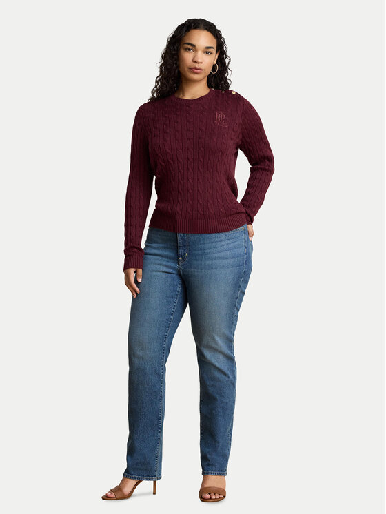 LAUREN RALPH LAUREN LAUREN RALPH LAUREN Πουλόβερ 200P14039503 Μπορντό Regular Fit