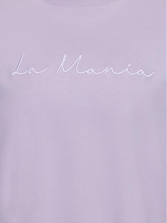 La Mania La Mania Tričko MARLO Fialová Basic Fit