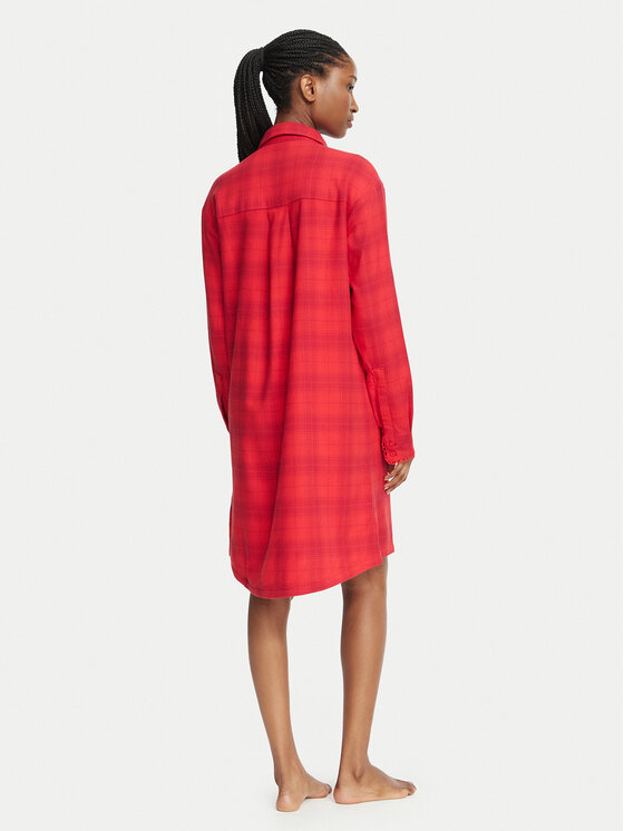 HUGO HUGO Camicia da notte Flannel Nighty 50570219 Rosso Relaxed Fit