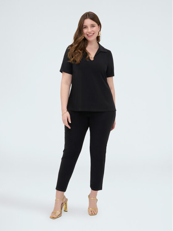 Fiorella Rubino Fiorella Rubino T-Shirt G06BL008980N033 Czarny Regular Fit