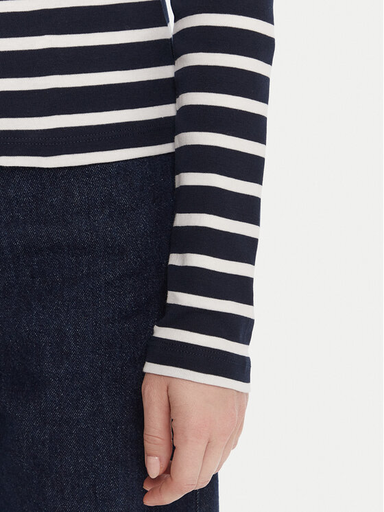 Tommy Hilfiger Tommy Hilfiger Блузка WW0WW47307 Cиній Slim Fit