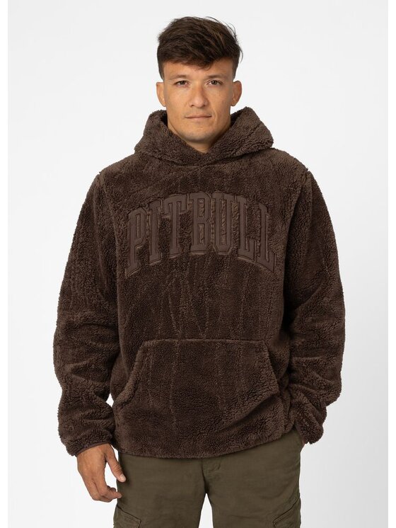 PITBULL PITBULL Bluza ARAGON NORTON Brązowy Regular Fit