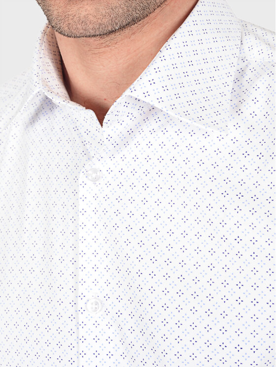 Evenemen Evenemen Koszula STAMPA K60081 Biały Slim Fit
