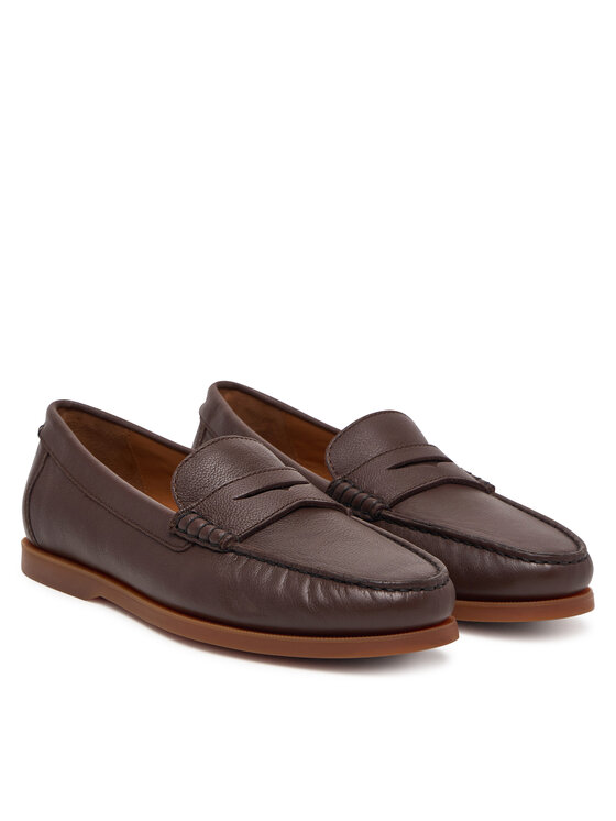 Polo Ralph Lauren Polo Ralph Lauren Мокасини Merton Penny 803P15850002 Темно-коричневий