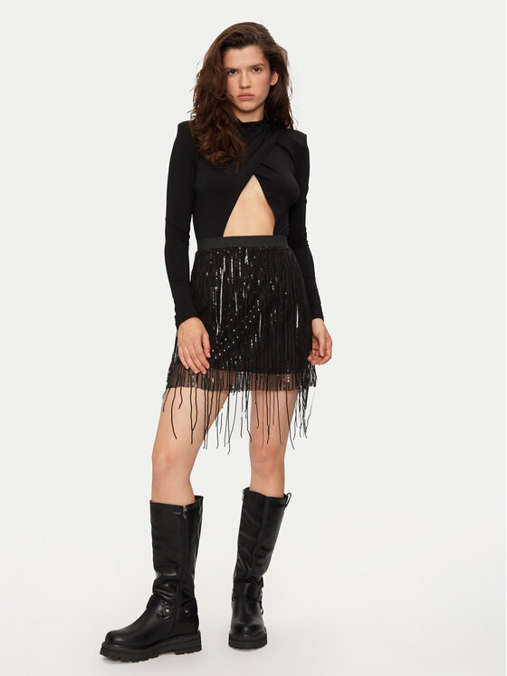 Noisy May Noisy May Mini sijonas Starlet 27032596 Juoda Regular Fit