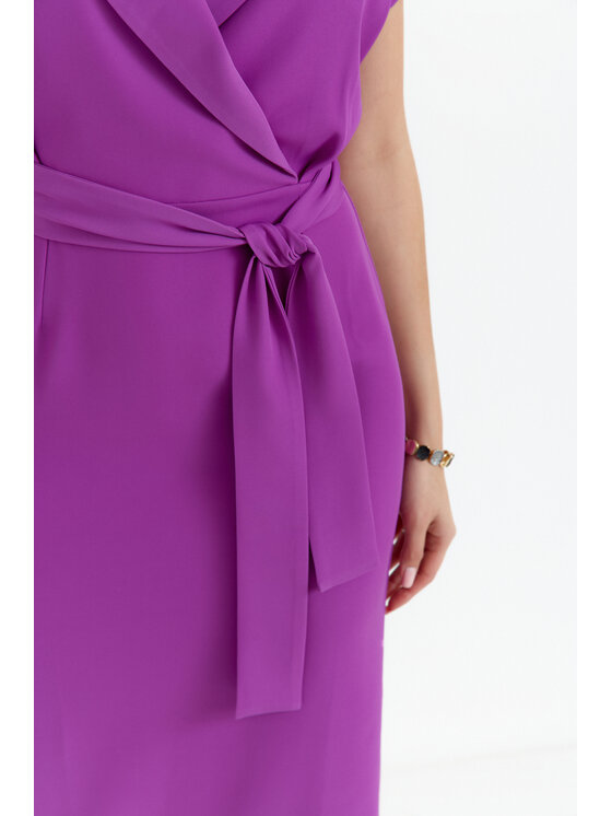 Stylove Stylove Sukienka koktajlowa S363 Fioletowy Premium Fit