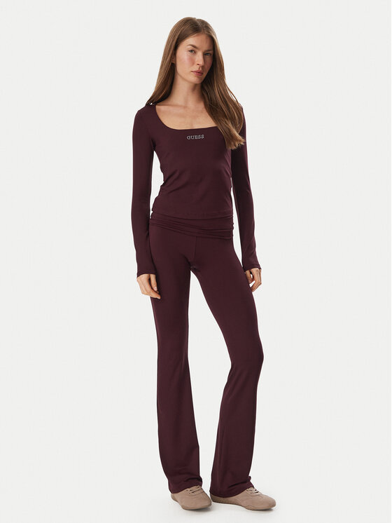 Guess Guess Легінси V6YB24 K4713 Бордовий Flare Fit