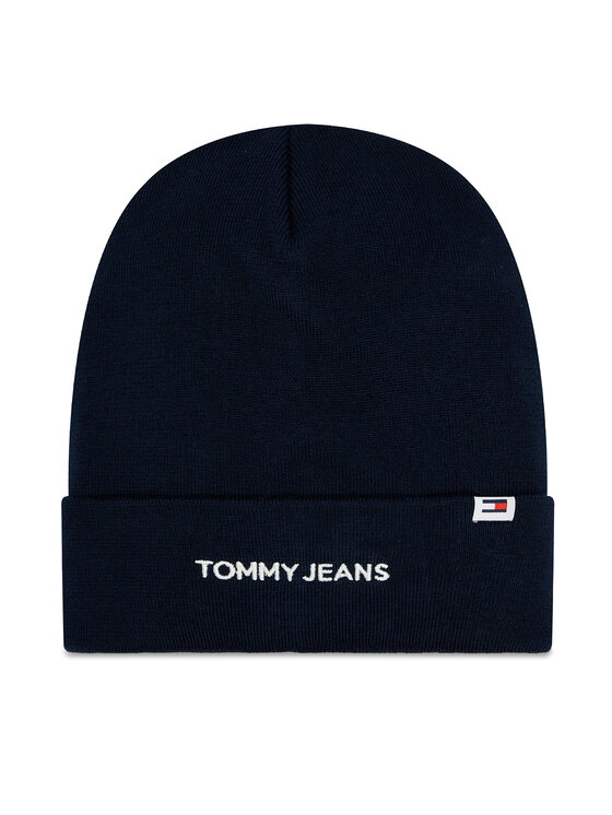 Căciulă Tommy Jeans Linear Logo AW0AW15843 Bleumarin