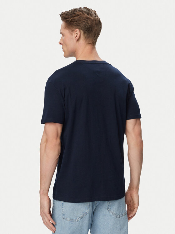 Tommy Jeans Tommy Jeans Majica Entry Dna DM0DM23406 Mornarsko modra Regular Fit