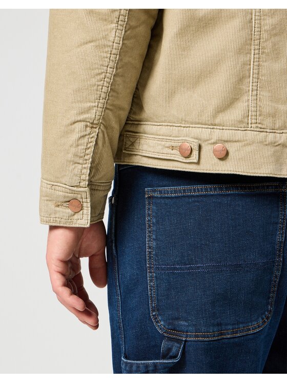 Wrangler Wrangler Kurtka przejściowa SHERPA JACKET Beżowy Regular Fit