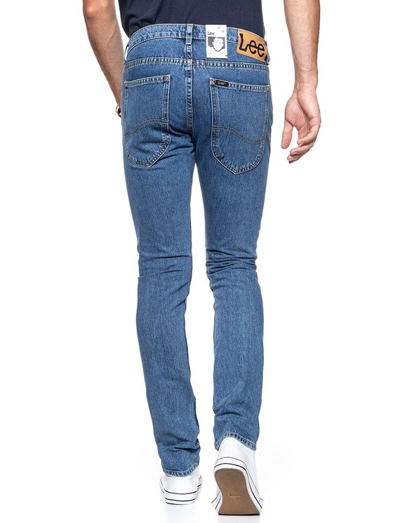 Lee Lee Jeansy LUKE Niebieski Slim Fit