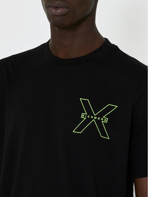 Richmond X Richmond X T-Shirt Rached UMP24031TS Μαύρο Regular Fit