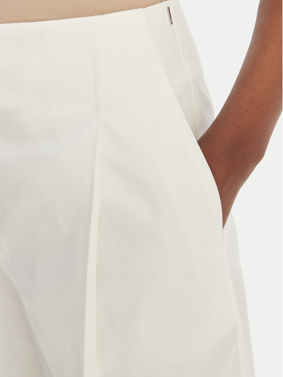 BOSS BOSS Pantaloni culotte Tulotta 50551913 Bianco Relaxed Fit
