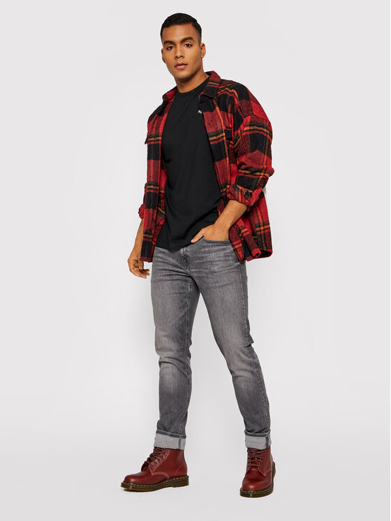 Pepe Jeans Tričko Original Basic 3 N PM508212 Čierna Slim Fit