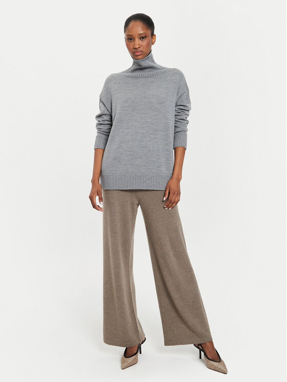Max Mara Leisure Max Mara Leisure Rolák Superbo 2426366148 Sivá Relaxed Fit