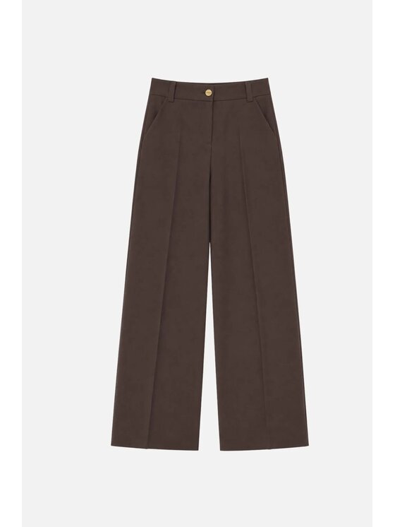 PINKO PINKO Παντελόνι υφασμάτινο Balbino Καφέ Regular Fit