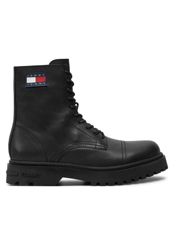 Tommy Jeans Tommy Jeans Schnürstiefeletten EM0EM01471 Schwarz