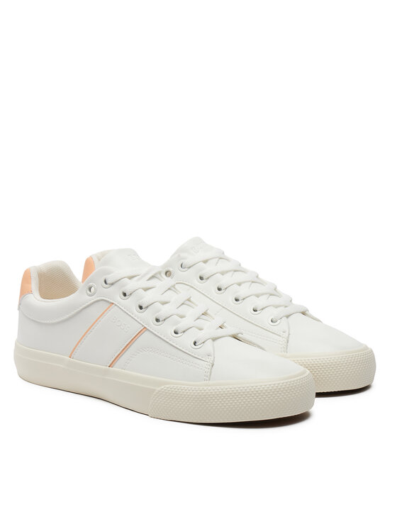 BOSS BOSS Sneakers aus Stoff Aiden Tenn Flppw 50517212 Weiß
