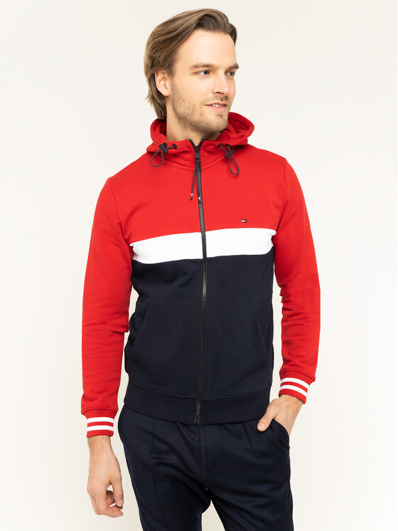 Felpa color sale block tommy hilfiger