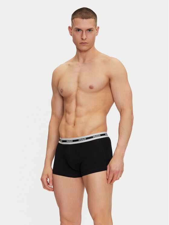HUGO HUGO Set od 3 para bokserica 50492375 Crna Regular Fit