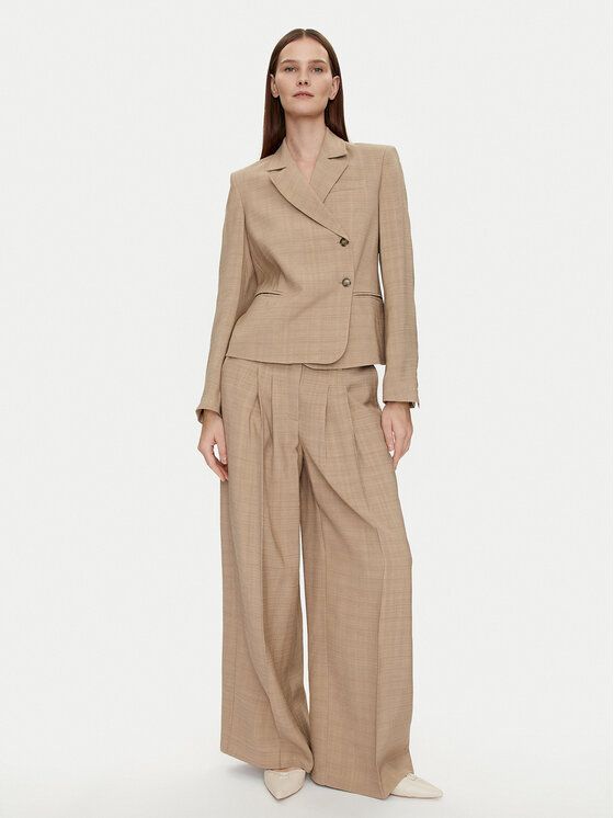 Herskind Herskind Riidest püksid Lotus 5114110 Beež Relaxed Fit