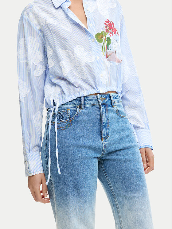 Desigual Desigual Jeansy Coco 26SWDD20 Niebieski Straight Fit