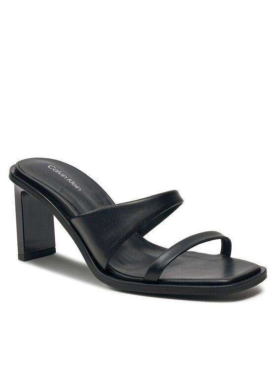 Calvin Klein Calvin Klein Klapki Heel Slide 70 Lth HW0HW02072 Czarny