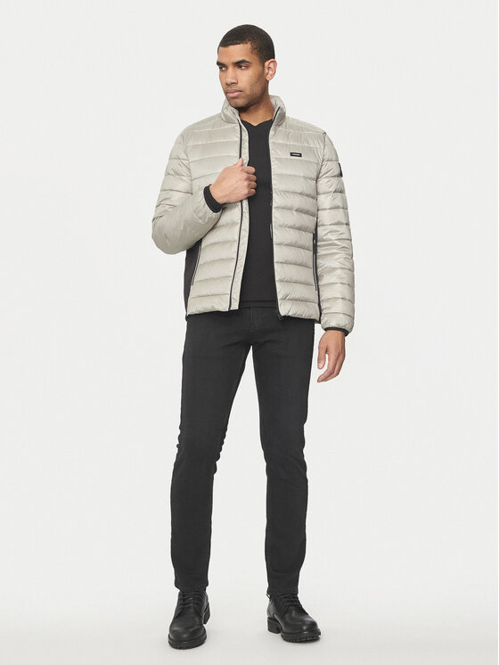 Calvin Klein Calvin Klein Kevad-sügis jope Recycled Side Logo K10K108291 Beež Regular Fit