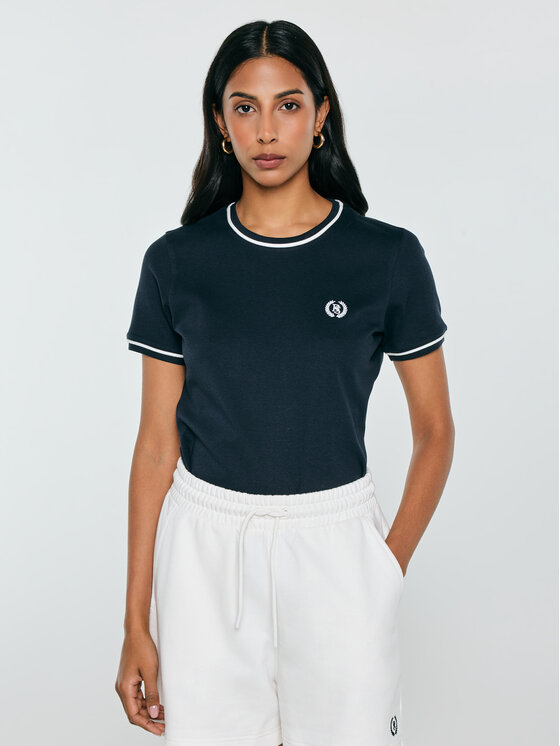 BIG STAR BIG STAR T-Shirt LEMOURE Granatowy Basic Fit