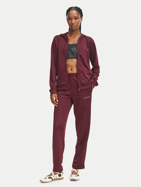 adidas adidas Jogginganzug Essentials Linear KQ7588 Dunkelrot Slim Fit