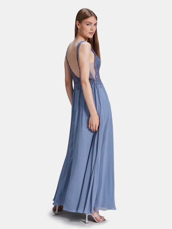 Hey Kyla Swing Večerní šaty 5AH035HK Modrá Slim Fit