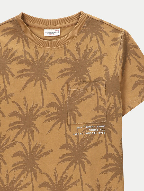 Coccodrillo Coccodrillo T-Shirt WC4143203NWJ Beżowy Regular Fit