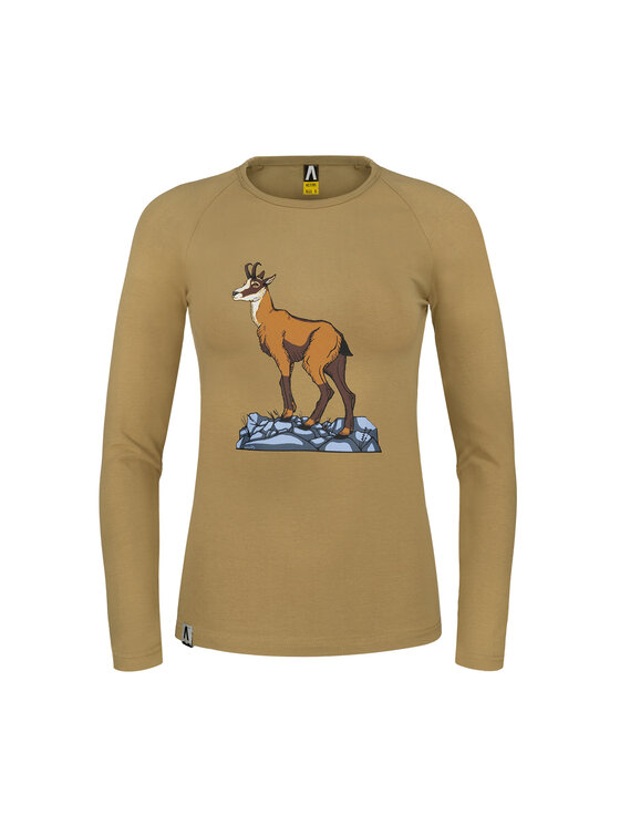 Alpinus Alpinus Longsleeve Varena Brązowy Active Fit