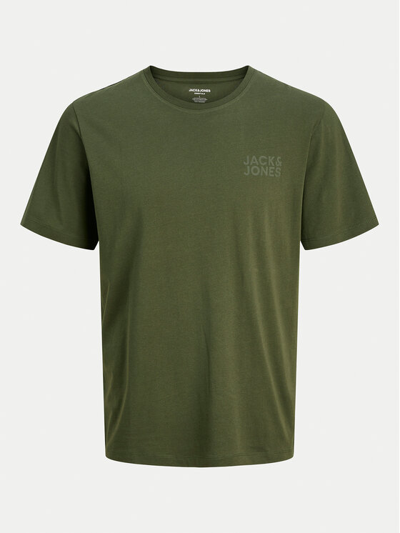 Jack & Jones Jack & Jones T-Shirt Corp Logo 12151955 Zielony Standard Fit