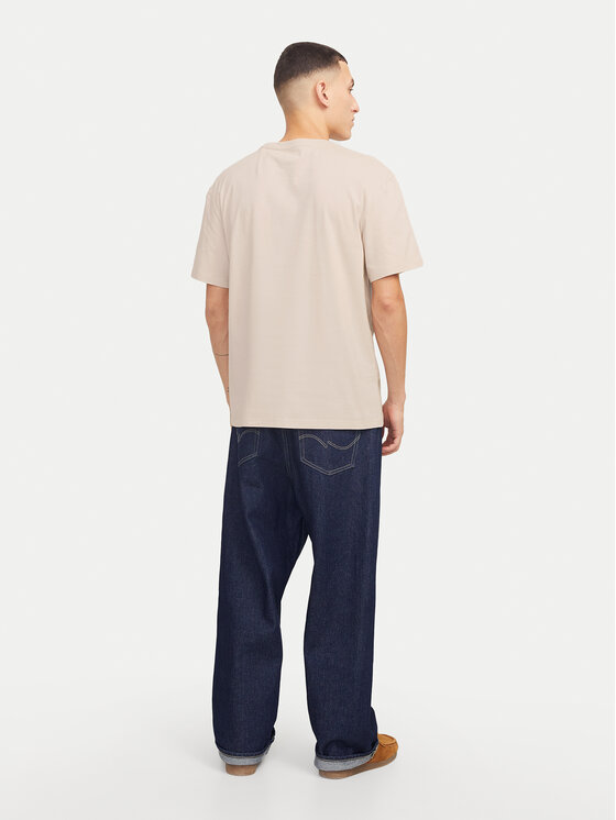 Jack&Jones Jack&Jones T-Shirt Bryan 12268127 Μπεζ Relaxed Fit