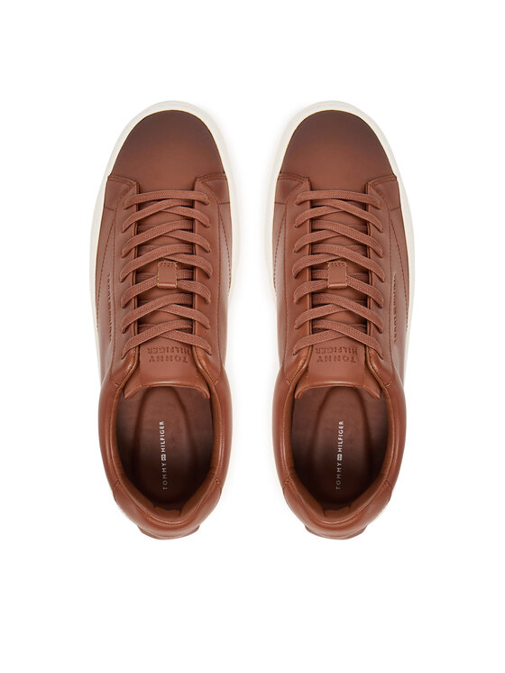 Tommy Hilfiger Tommy Hilfiger Tenisice Premium Dress Cupsole Cognac FM0FM05771 Smeđa