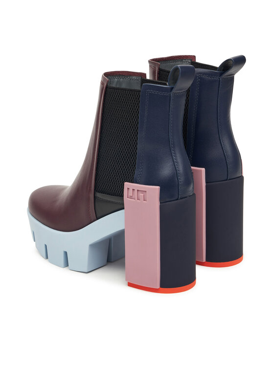 United Nude United Nude Škornji Grip Chelsea Mid IV 1095992516 Bordo rdeča