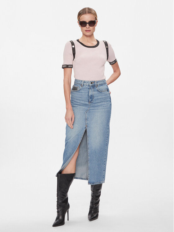 Liu Jo Sport Liu Jo Sport Blūze TA4041 MS014 Rozā Slim Fit