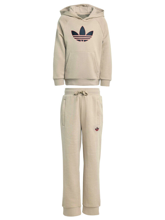 adidas adidas Treniņtērps Graphic Trefoil KD5772 Bēšs Regular Fit