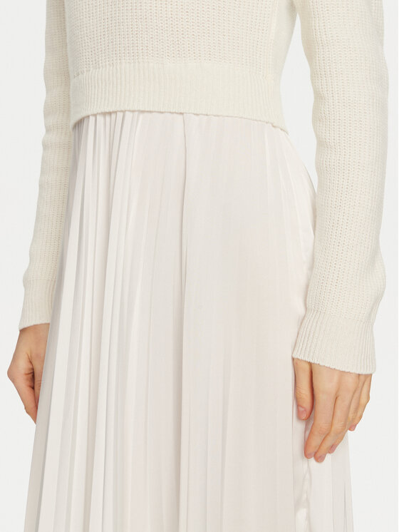 ViCOLO ViCOLO Sukienka codzienna 77090S Biały Regular Fit