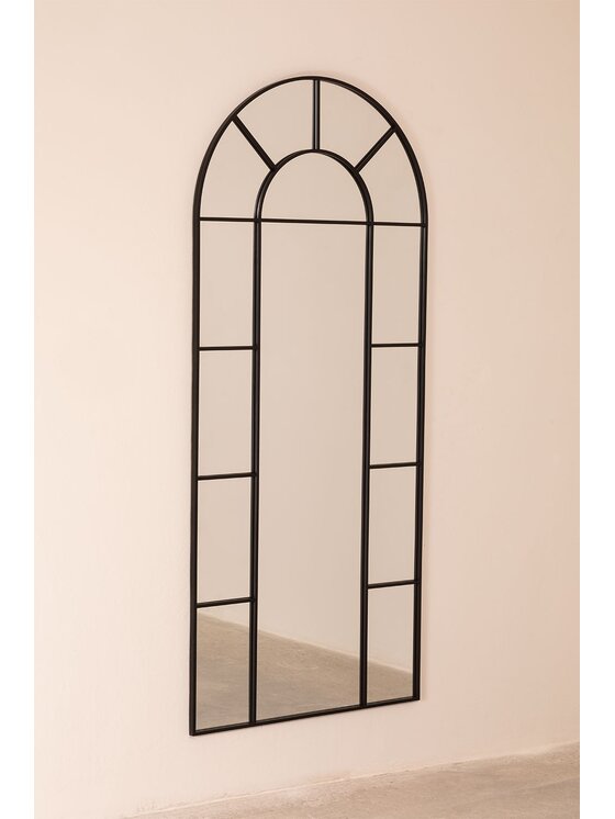 MIAhome MIAhome Lustro okno metalowe czarne 180x80 cm Czarny