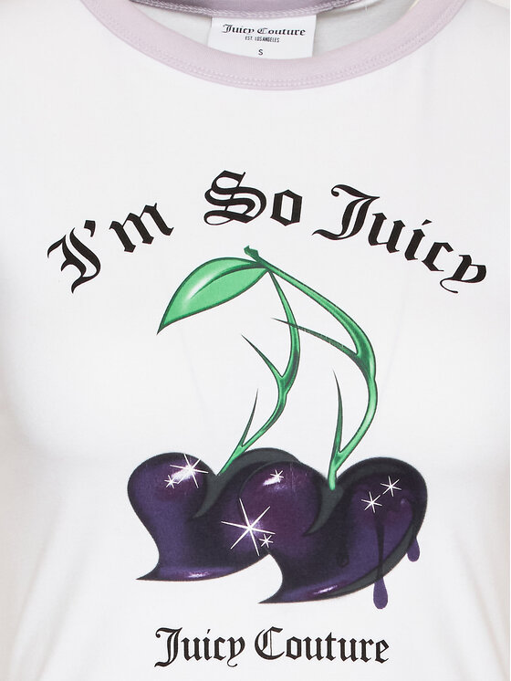 Juicy Couture Juicy Couture Футболка Cherry JCWCT123306 Білий Slim Fit