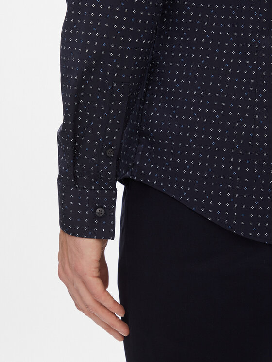 Calvin Klein Calvin Klein Koszula K10K112298 Granatowy Slim Fit