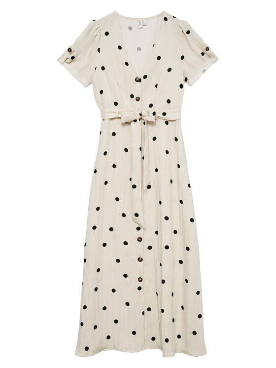Vero Moda Vero Moda Sukienka koszulowa Joan 10343501 Beżowy Regular Fit