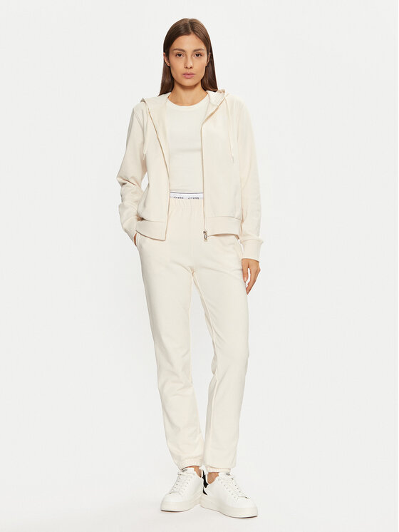 Guess Guess Bluza O5RQ01 KCO31 Écru Regular Fit