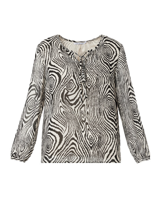 QUIOSQUE QUIOSQUE Bluzka 2KY001152 Biały Regular Fit