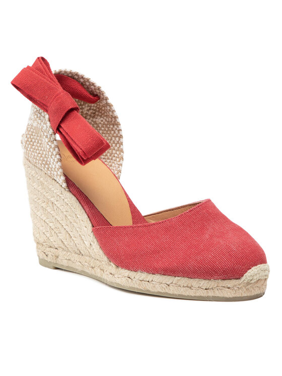 Castañer Castañer Espadrile Carina/8/002 021642-604 Roșu