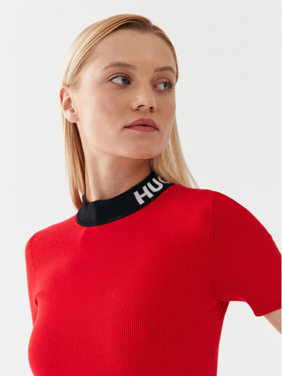 HUGO Hugo Трикотажна сукня Sarty 50495572 Червоний Slim Fit